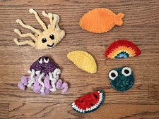 Custom Crochet fidget click toy various styles sensory friendly