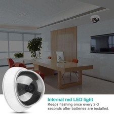 Dome Simulation Camera Dummy Fake Security Monitor Alarm Flashing LED Light
