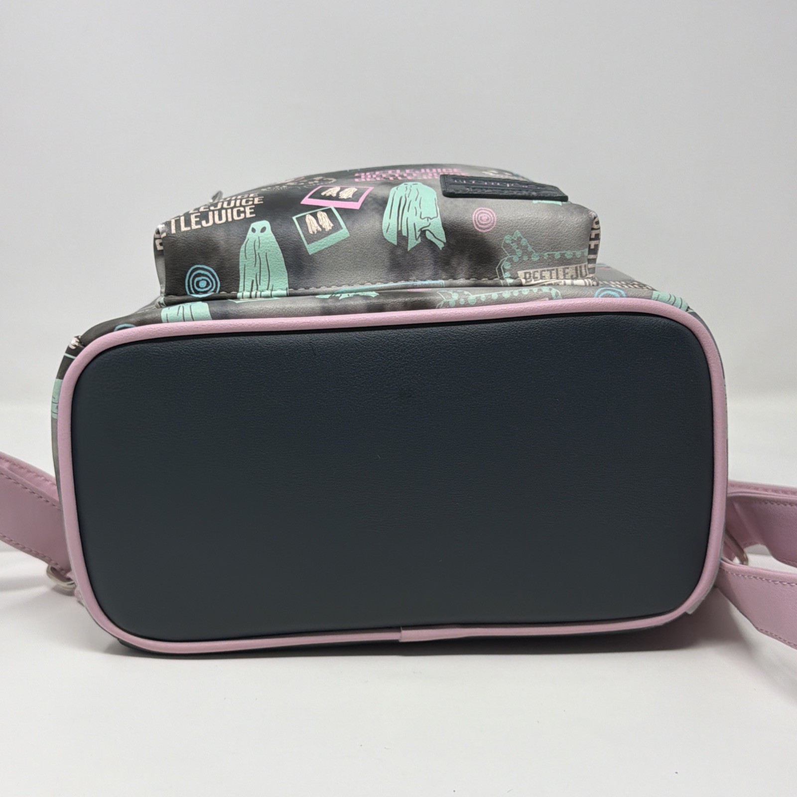 Loungefly Beetlejuice Mini Backpack Ghost Print F… - image 10