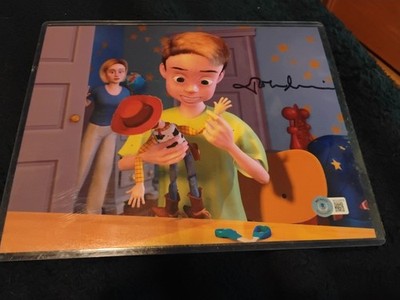 BAM BOX EXC SIGNED TOY STORY PRINT JOHN MORRIS ''ANDY'' VOICE ACTOR BECKETT CERT