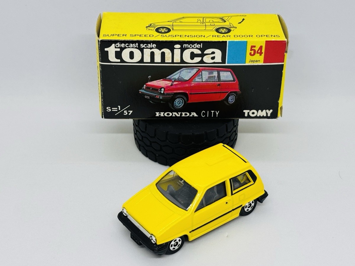 Tomica Tomy 54-3-6 Honda City - Yellow - Made In Japan | eBay