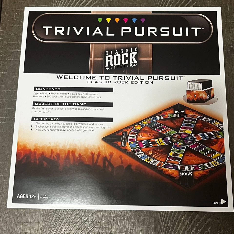 Trivial Pursuit: Classic Rock Edition - 2011 Hasbro *New* Open Box - Image 3 of 4