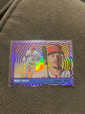 2025 topps chrome platinum mike trout purple /250