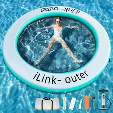 Round Floating Ring,Inflatable Floating Water Hammock,Round Floating Ring for...