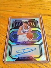 2020-21 Panini Prizm #PE-JJA Justin James Penmanship Silver  Auto