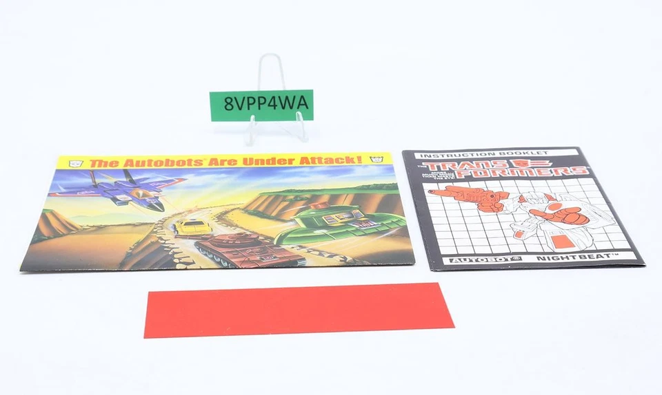 Headmaster Nightbeat W/BOX & INSERT 100% Complete Vintage G1 Transformers - Image 4 of 4