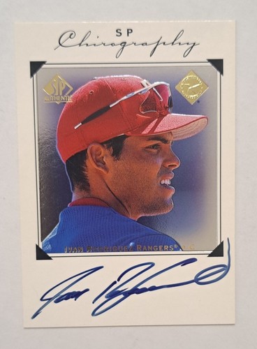 1998 UD SP Autentica IVAN RODRIGUEZ Chirografia su scheda Auto Rangers Tigers SPA - Foto 2 di 3