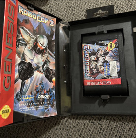 Robocop 3 SEGA Mega Drive Genesis 16 Bit Game Card with Box & Manual