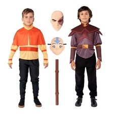 Avatar Airbender Official Dress Up Trunk Set FivePiece Set with Two Costume ...