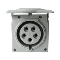 Cee Wandsteckdose Mit Klappdeckel Unterputz 32A 5P 400V IP44 Steckdose 8428