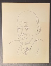 Pablo Picasso, Portrait Vollard, Kunstdruck nach Zeichnung/Radierung, 1956