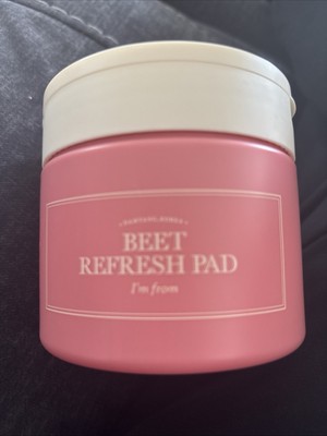 I m from Beet Refresh Pad 60 sheets triple-layered pads hold 260ml essence 20...