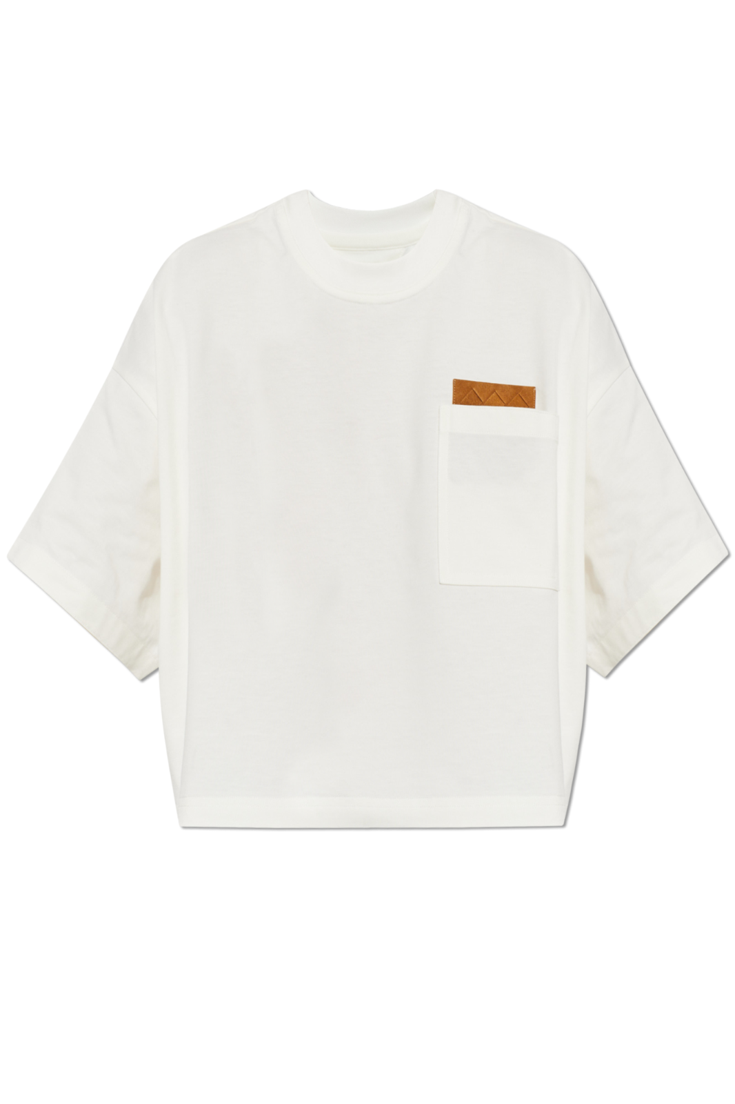 BOTTEGA VENETA $880 Chalk Cropped T-shirt New & Authentic