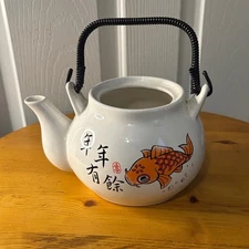 Ceramic Fish Design Teapot