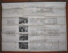 MUNARGO (Munson) 1936 Tissue DECK PLAN