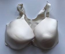 Soma Women  s Vanishing Back Full Coverage Front Close Bra Ivory Size 34G