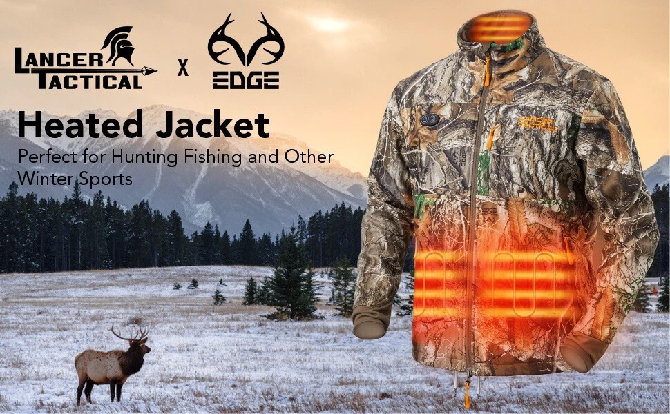 USB Heated Men Jacket with Battery Waterproof Outdoor Hiking Hunting Jacket