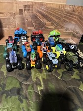 Monster Jam Hot Wheels Trucks Lot Of 18