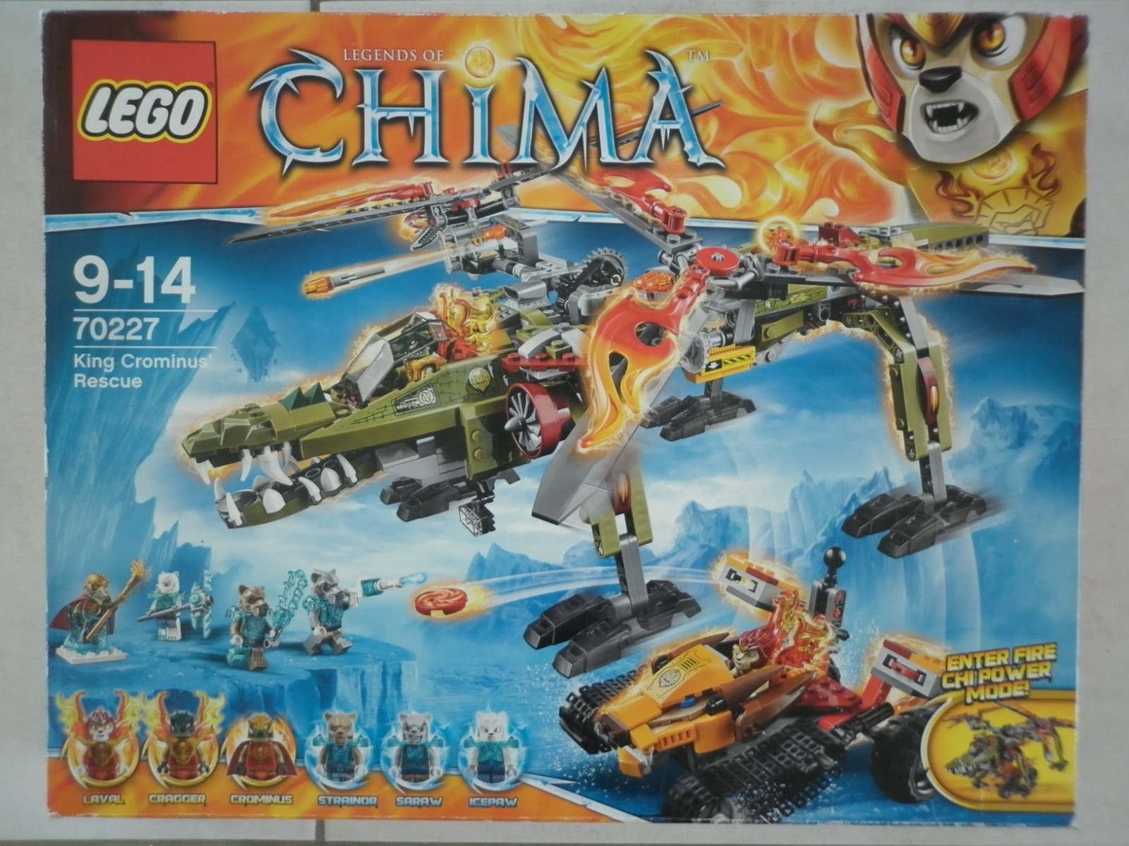 Lego Chima 70227 avec hélicrotor Cragger aux rotors mobiles pour enfant