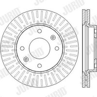 2X Bremsscheibe Coat+ Jurid 562459JC JC Schachtel FüR Hyundai Elantra 3 XD FC 2
