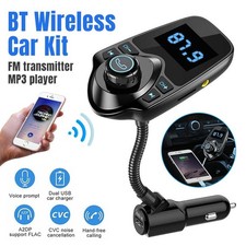Car Cigar Plug Bluetooth FM Transmitter Radio MP3 Player Adapter Kit USB Charger