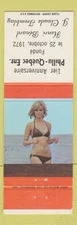 Matchbook Cover - Phillu Quebec Match Club 1972 QC pinup