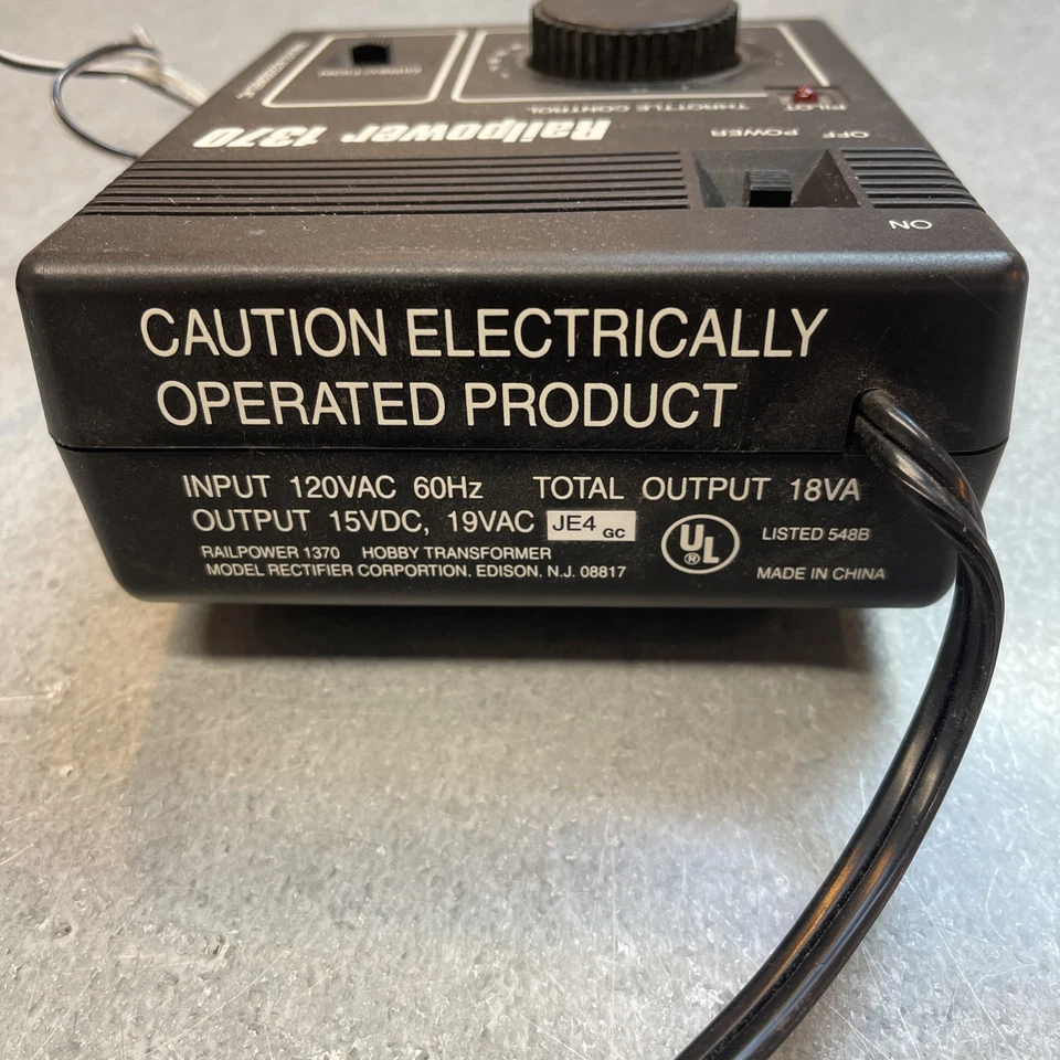 Railpower 1370 Model Train Powerpack Used Tested Working HO & N scale   - Image 4 of 4