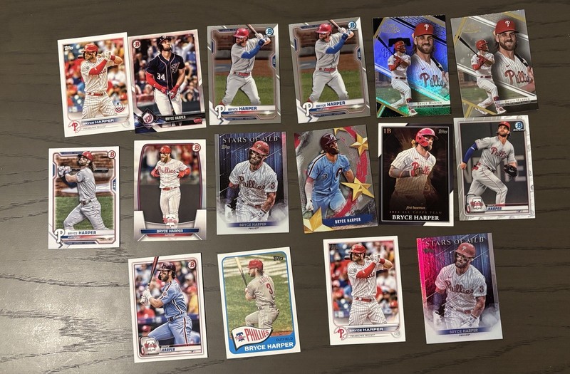 Philadelphia Phillies/ Washington nationals Bryce Harper Lot of 16