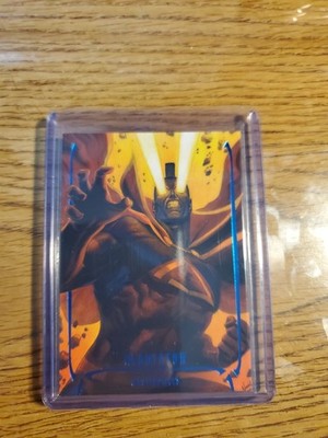 2024 SkyBox Marvel Masterpieces Nahuel Grego Gladiator #11 Blue Wave /49