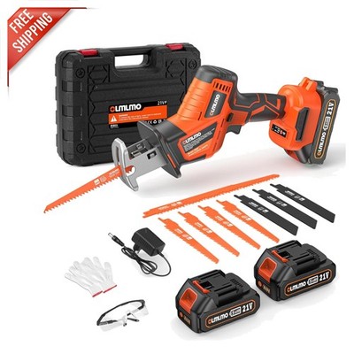 Cordless Reciprocating Saw with 8 Blades & Brushless Motor - 3200 SPM Mastery