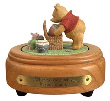 Vintage Classic Winnie The Pooh When You're Rumbly In Your Tumbly Music Box