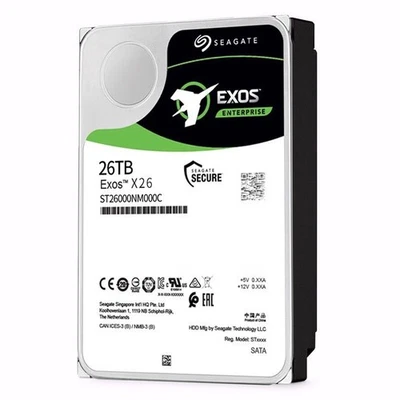 NEW Seagate Exos ST26000NM000C 26TB 7.2KRPM SATA 6Gb/s 512e CMR 3.5in Hard Drive