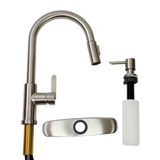 Glacier Bay 1008 022 733 Paulina Single-Handle Kitchen Faucet - Stainless Steel