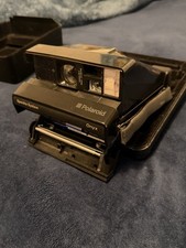 Vintage Polaroid Spectra System ONYX Transparent Instant Film Camera W CASE
