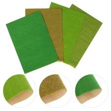4 Pcs Simulation Grass, Artificial Garden for Model Making Miniature