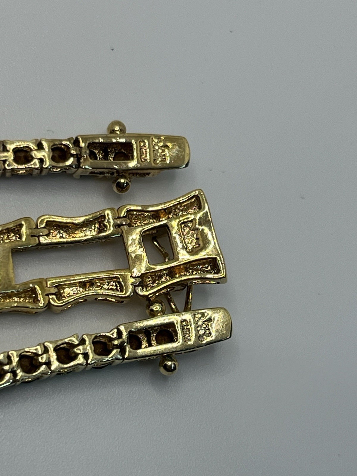 Joan Rivers interlocking interchangeable gold ton… - image 12