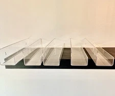 Acrylic Clear On-Wall Display Stand Set Of 5 Very Diverse Use For Anything 14"