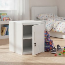 Metal Storage Locker Cabinet with Locking Door and Adjustable Shelf for Home ...