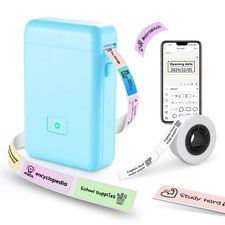 HP2 Mini Label Maker Sticker Maker Machine with Multiple Templates Purple