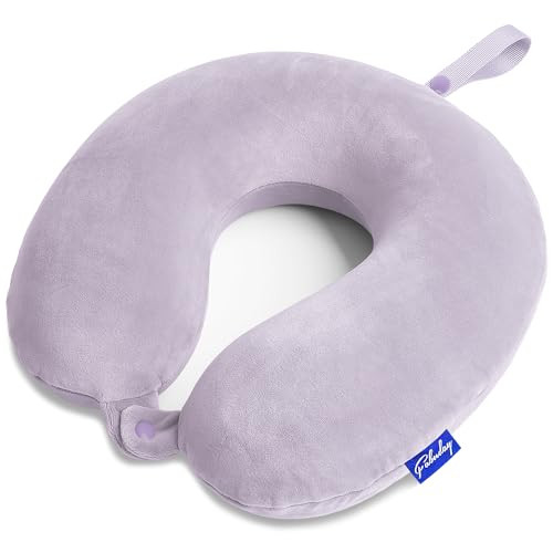 Memory Foam Travel Neck Pillow for Airplanes Cars and Long Trips-image