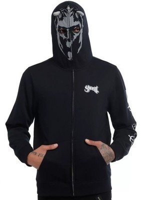 Ghost Ghoul Grucifix Hoodie Adult Small Full Zip Horns Mask Hooded