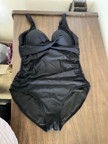 Eomenie Women's One Piece Swimsuits Tummy Control Ruched Push Up Size Xl