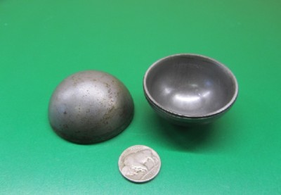 Hot Rolled Steel Half Sphere / Balls 2.00'' Diameter x 1.0'' Height, 10 Pieces 