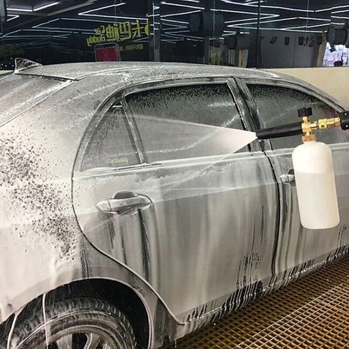 1/4" Snow Foam Lance Cannon Soap Bottle Sprayer Pressure Washer Gun Jet Car Wash - Picture 10 of 27