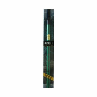 Tin Whistle Feadog Green D Whistle, Black Top - PRESENTATION PACK