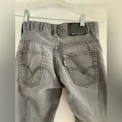 Levi’s 511 Kids Slim Gray Denim Jeans - Picture 6 of 10