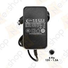 Trythink 4 Pin 12V 1.5A Transformer Power Supply Compatible w/ Hikvision TVI DVR