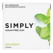 | Sugar Free Xylitol Chewing Gum | Spearmint | Pack of Six 90 Pieces Total | ...
