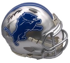 BRIAN BRANCH SIGNED AUTO DETROIT LIONS MINI HELMET PSA/DNA