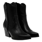 Dolce Vita Karyn Women's Short Western Cowboy Heeled Boots Black NIB